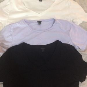 Lot of 3 Ann Taylor Pima Cotton T-shirts